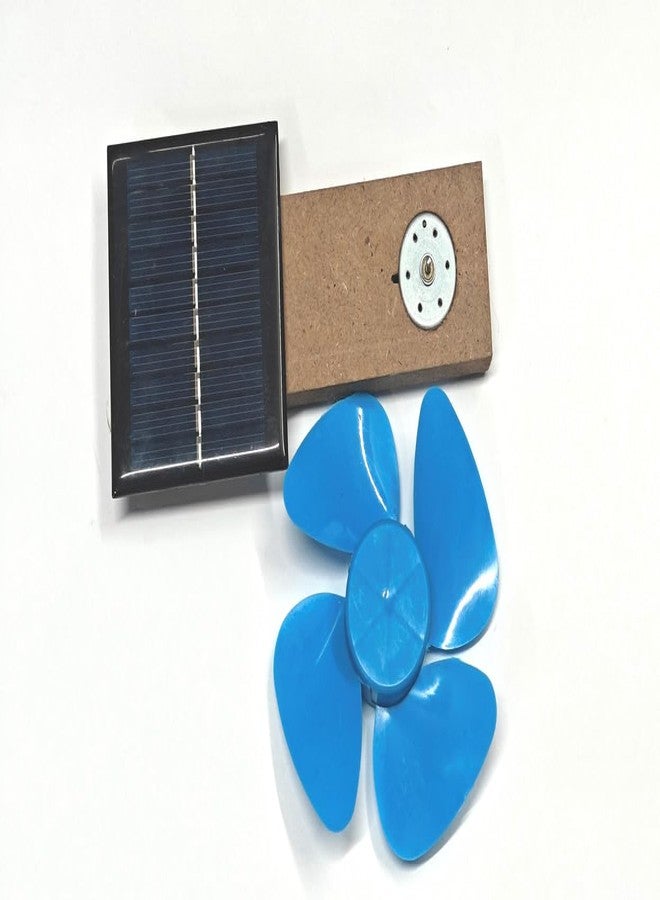 ESPtronics مجموعة ESPtronics الجاهزة للتجميع، طاحونة هوائية، لوحة شمسية، خلية، تجربة علمية، 6 فولت، نموذج عملي فيزيائي، مجموعة ألعاب للأطفال في المدرسة (مروحة شمسية صغيرة) - Image 3